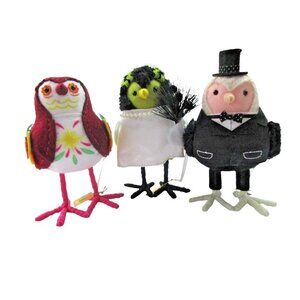 Featherly friends Freda, Chaparrito, Radley Tuxedo Bird Hyde And Eek